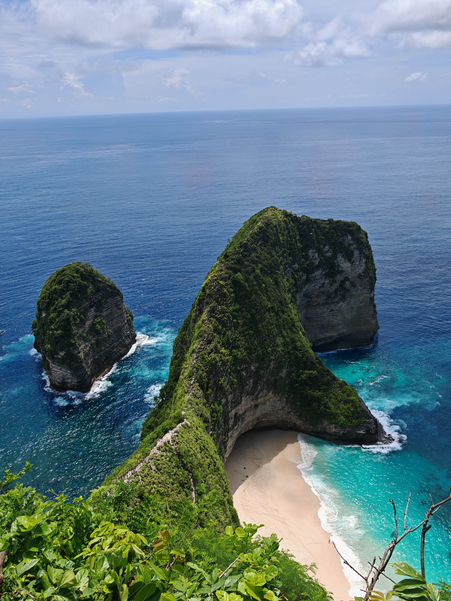 Travellers on scooters before a Nusa Penida island tour from The Penida Project