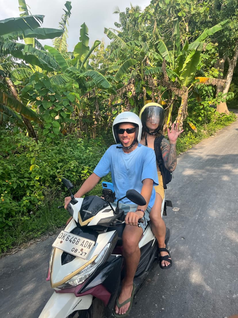 best things to do in Nusa Penida include riding a scooter while exploring Nusa Penida island Indonesia