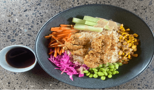 Fried Chicken Poke Bowl
