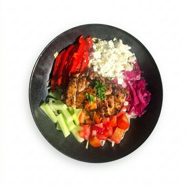 Grilled Greek Chicken Salad (GF)