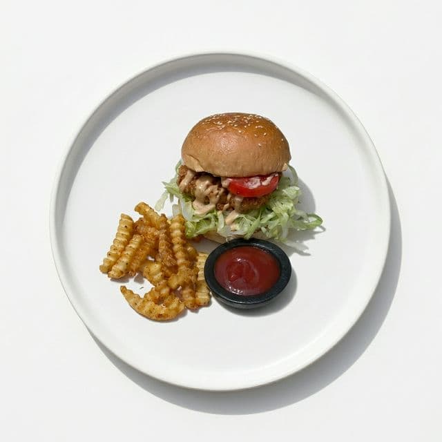 Korean Fried Chicken Burger