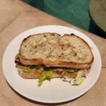 Grilled halloumi, lettuce and tomato sandwich served at The Penida Project in Nusa Penida